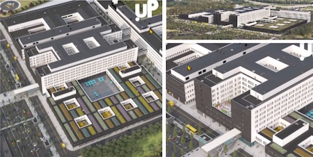 Protection solaire ingénieux pour le grand hôpital de Charleroi